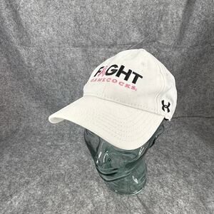 Under Armour Men’s South Carolina Gamecocks Fight Cancer Cap Hat White Pink 341